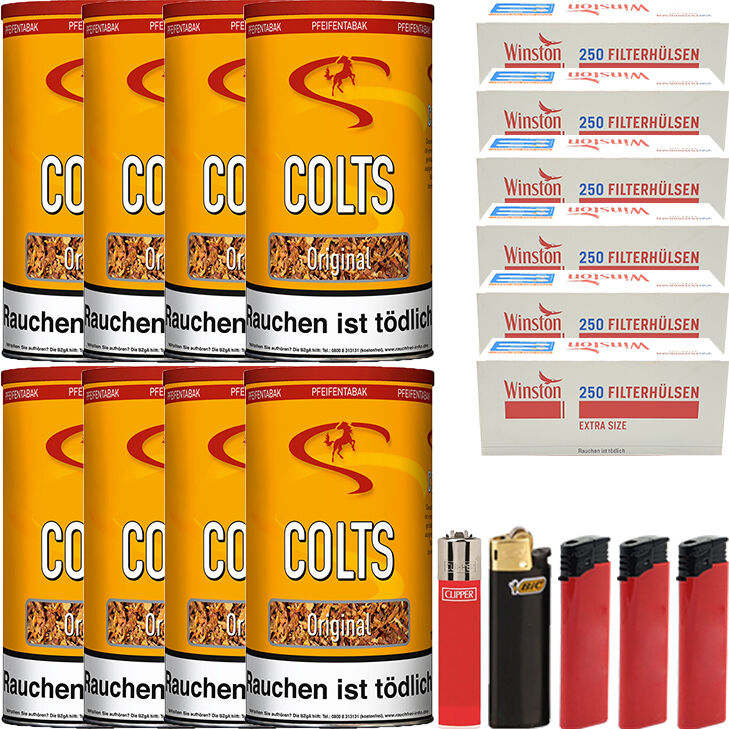 Colts Original 8 x 170g mit 1500 Extra Size Hülsen