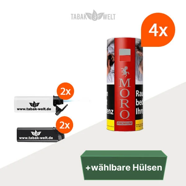 4x-moro-red-premium-Dose-waelbaren-huelsen-Sturmfeuerzeug