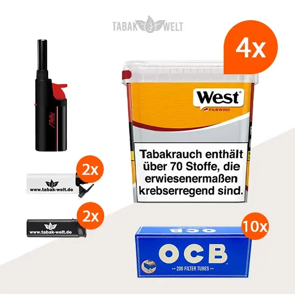 west-yellow-volumentabak-4x-giga-box-mit-2000-huelsen