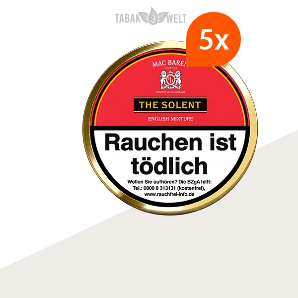 Mac Baren Solent Mixture Pfeifentabak – 5 Dosen