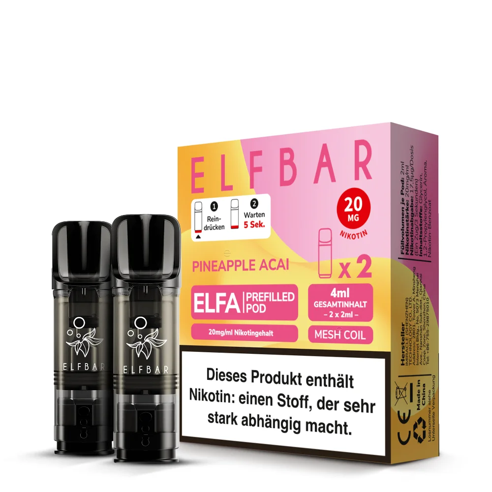 Elfbar Elfa Pineapple Acai Pod für E-Zigarette