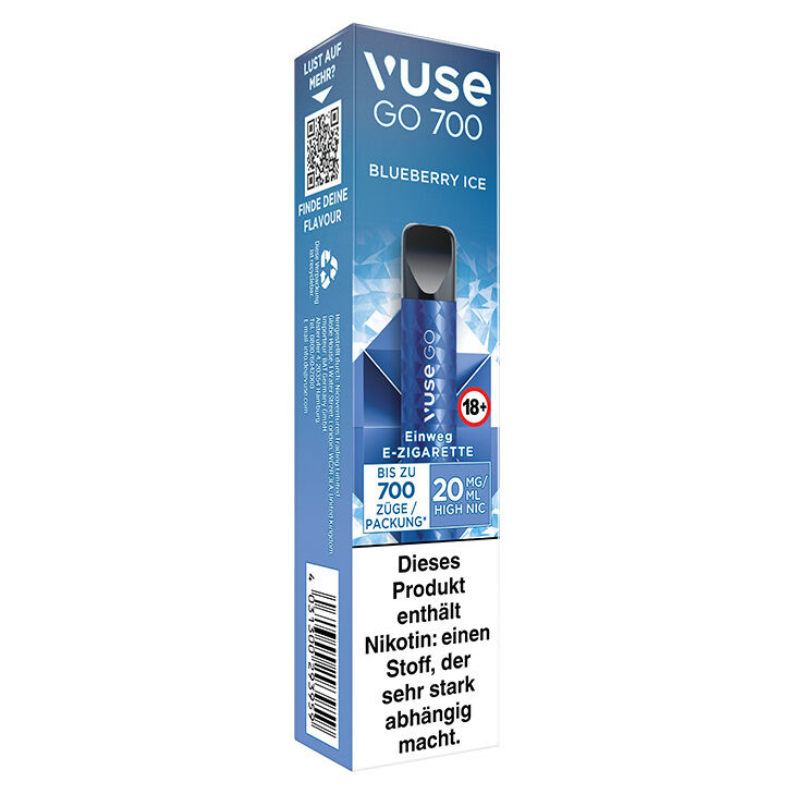 Vuse Go 700 Blueberry Ice 20mg Einweg E-Zigarette 