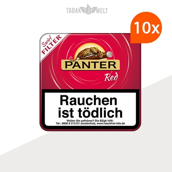 10X Panter Swirl Red Filter 20er Zigarillos