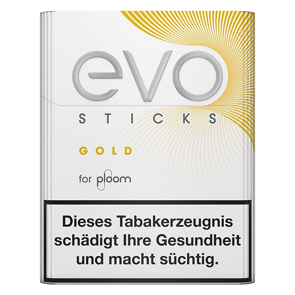 Die Evo Sticks Gold vor einem weissen Hintergrund