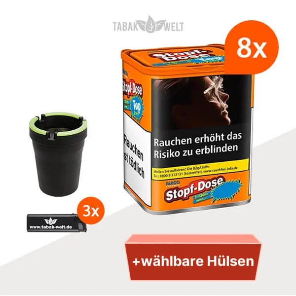 fargo-volumentabak-8x-stopf-dose-klein-mit-waehlbaren-huelsen