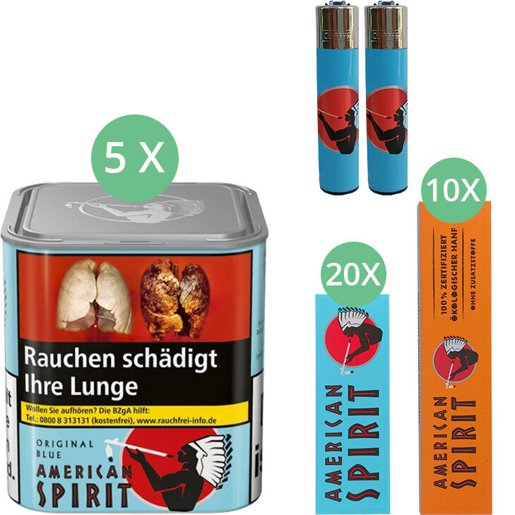 5x-american-spirit-blue-Dose-blätchen