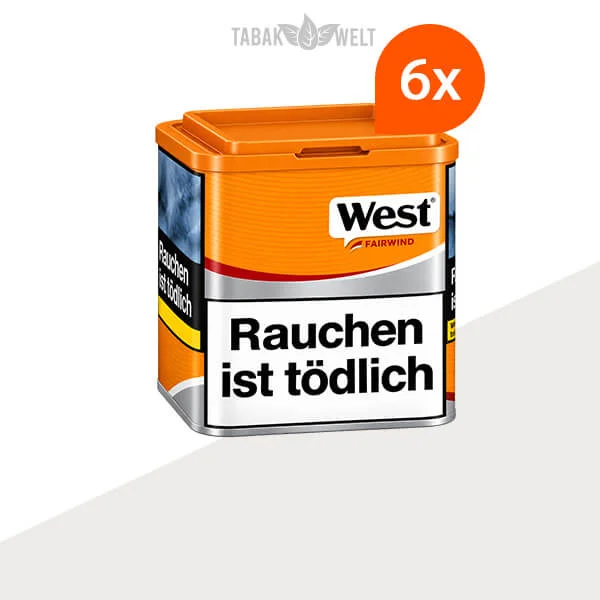 West Yellow Volumentabak 6 x Dose