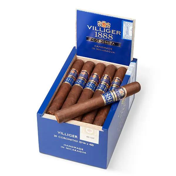 VILLIGER 1888 Zigarren Nicaragua Coronita Kiste offen