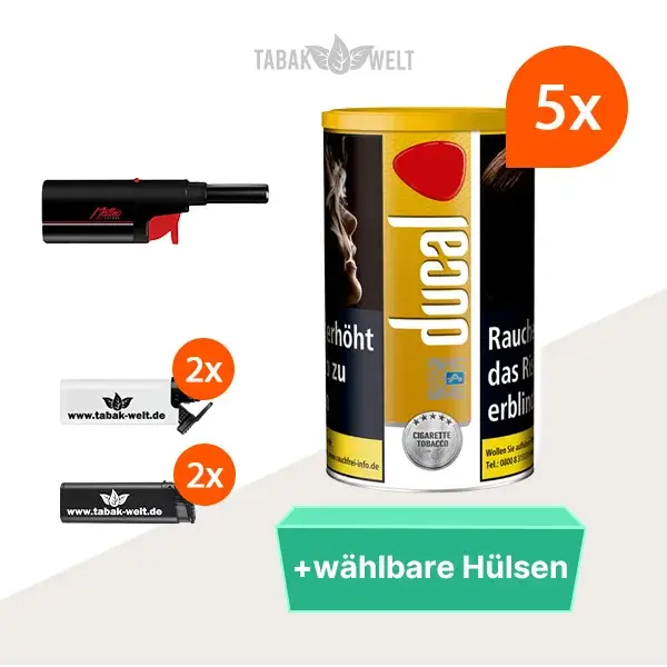 ducal-gold-feinschnitt-tabak-5x-dose-mit-waehlbaren-huelsen