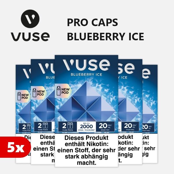 5 x Vuse Pod Bluebery Ice