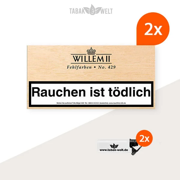 Willem II Fehlfarben Zigarillos No. 429 Sumatra 2x Kiste Willem II Fehlfarben Zigarillos No. 429 Sumatra 2x Kiste