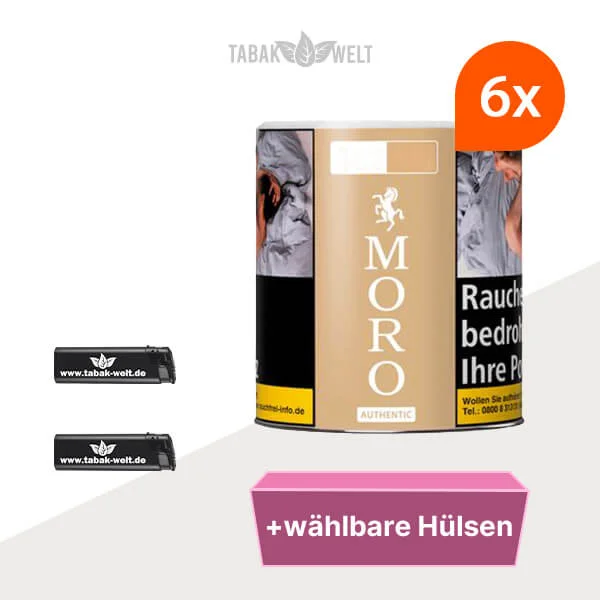 6x-moro-feinschnitttabak-authentic-dose-mit-waehlbaren-filterhuelsen