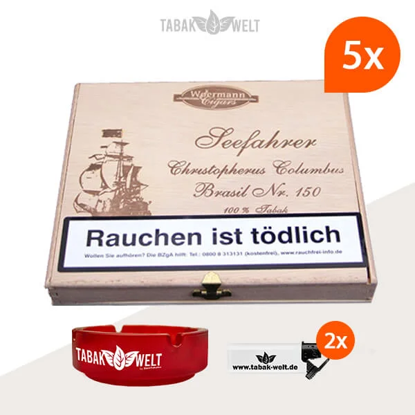 5x-woermann-cigars-seefahrer-zigarren-christopherus-columbus-brasil-NO.150