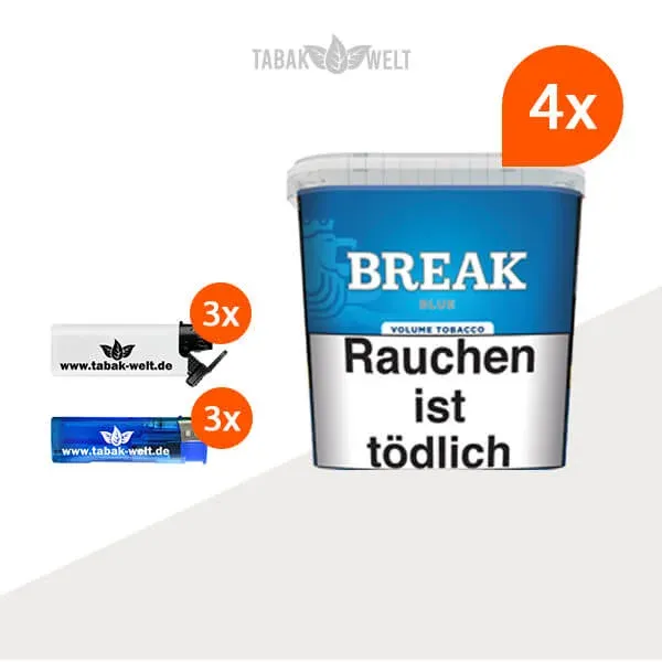 break-blue-volumentabak-4x-giga-box-mit-feuerzeugen