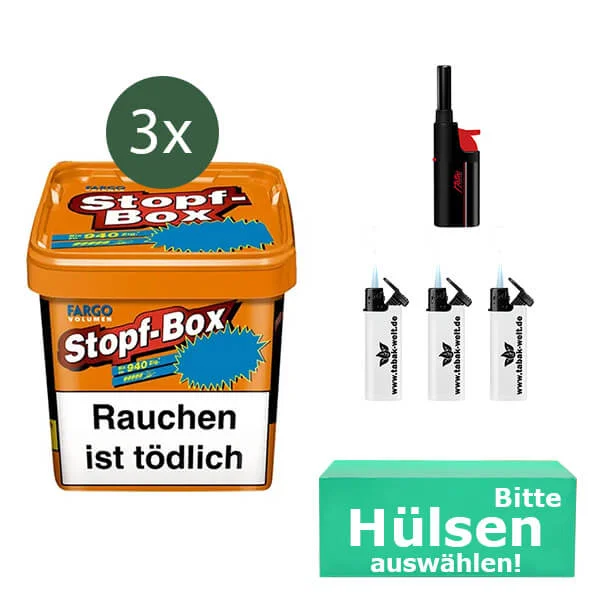 3x_fargo_XXL_tabak_wahlbaren_hulsen_mit_stopftableten_sturmfeuerzeug _grupp_e-2 3x_fargo_XXL_tabak_wahlbaren_hulsen_mit_stopftableten_sturmfeuerzeug _grupp_e-2