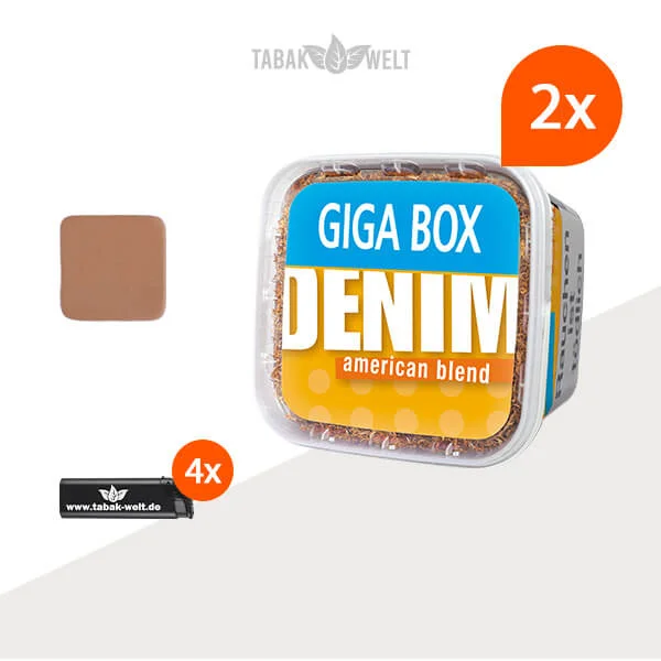 denim-blend-volumentabak-2x-giga-box-mit-tabakbefeuchter