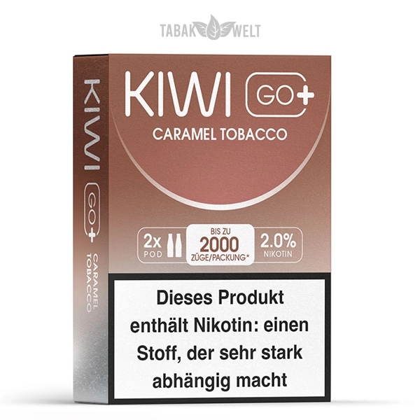 kiwi-go-plus-pods-caramel-tobacco-20-mg-2er-pack-verpackung kiwi-go-plus-pods-caramel-tobacco-20-mg-2er-pack-verpackung