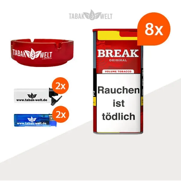 break-volumentabak-original-8x-dose-mit-glas-aschenbecher