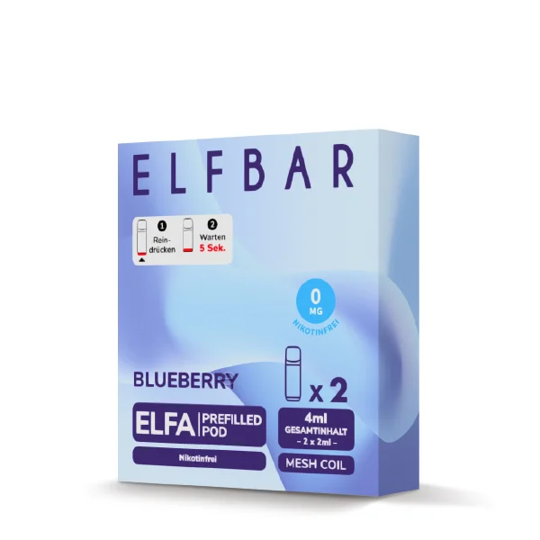 Elfbar Elfa Blueberry 0mg Pod für E-Zigarette