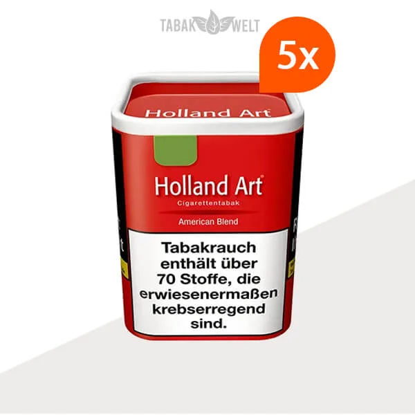 Holland Art American Blend Rot Feinschnitt Tabak 5x