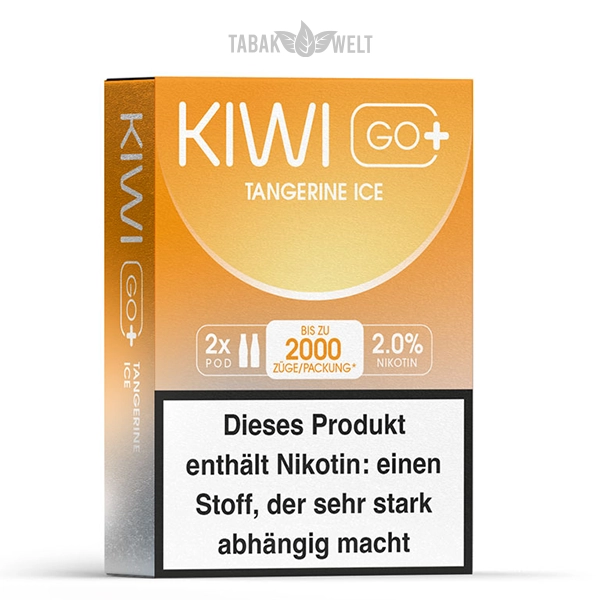 kiwi-go-plus-pods-tangerine-ice-20-mg-2er-pack-verpackung kiwi-go-plus-pods-tangerine-ice-20-mg-2er-pack-verpackung