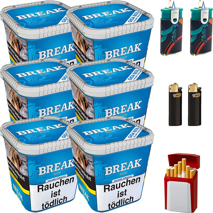 Break Tabak Blue 6 x Giga Box mit Etui