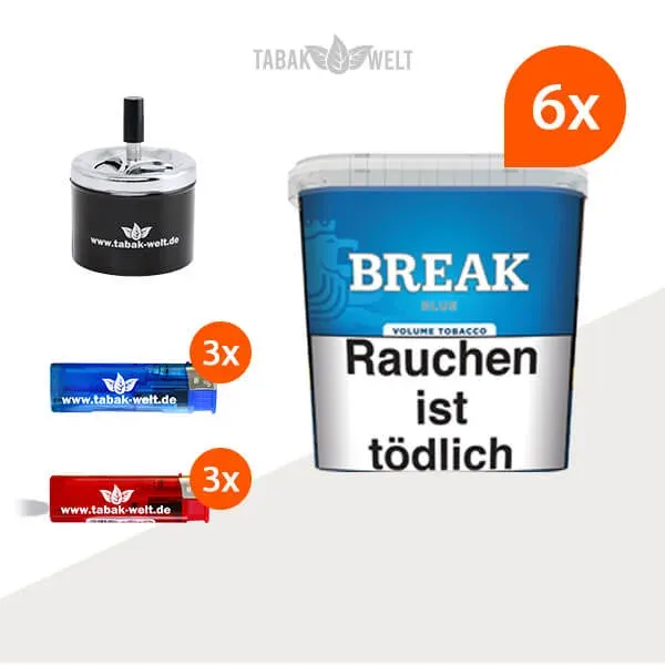 break-blue-volumentabak-6x-giga-box-mit-drehaschenbecher