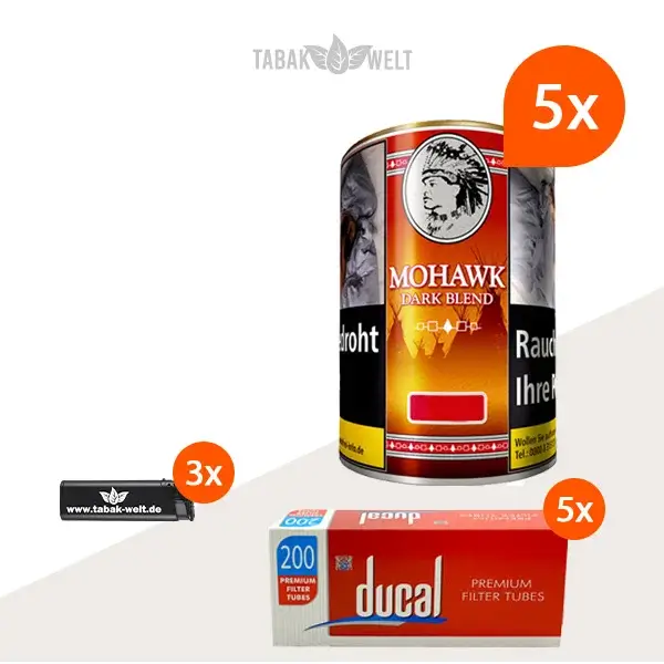 mohawk-dark-blend-feinschnitt-tabak-5x-dose-mit-1000-king-size-filterhuelsen
