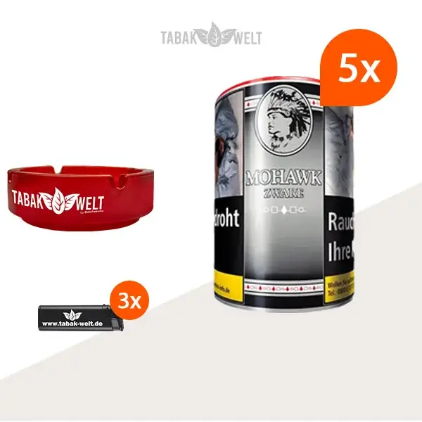 mohawk-zware-feinschnitt-tabak-5x-dose-mit-aschenbecher
