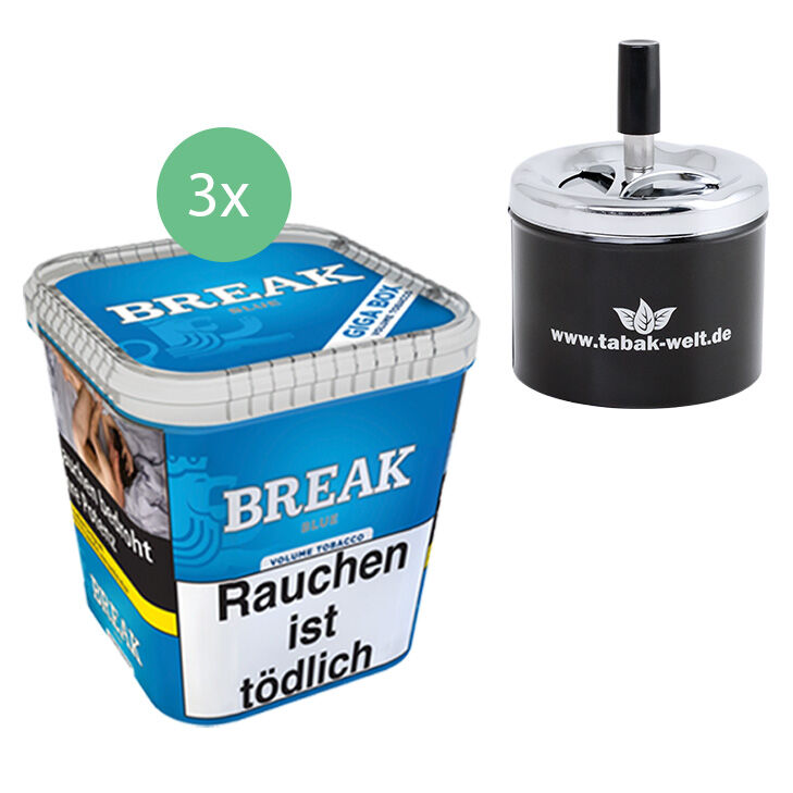 3x Break-Eimer -asche-blue
