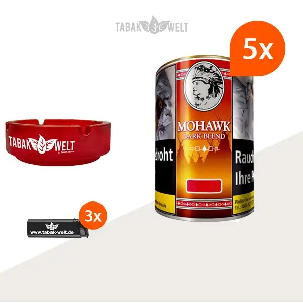 mohawk-dark-blend-feinschnitt-tabak-5x-dose-mit-aschenbecher