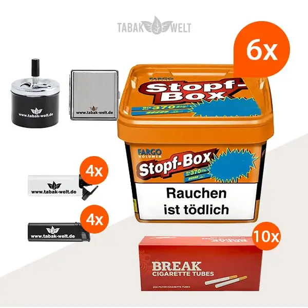 fargo-orange-volumentabak-6x-stopf-box-mit-2000-king-size-huelsen
