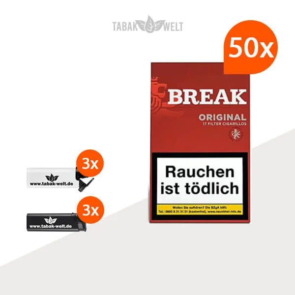 50x Break Red Zigarillos mit Filter 50x Break Red Zigarillos mit Filter