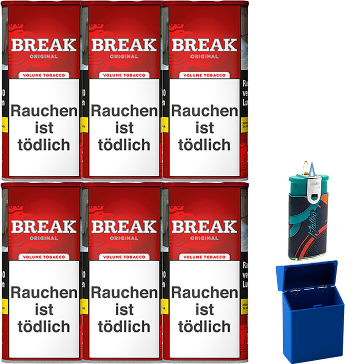 Break Original 6 x 100g mit Etui für 32 Zigaretten