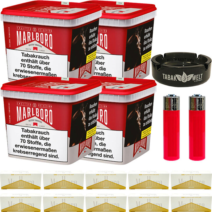 Marlboro Crafted Selection 4 x 200g mit 2000 King Size Hülsen