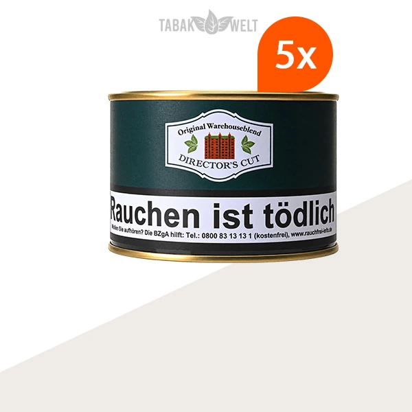 HU Tobacco Director’s Cut Pfeifentabak, 5 Dosen
