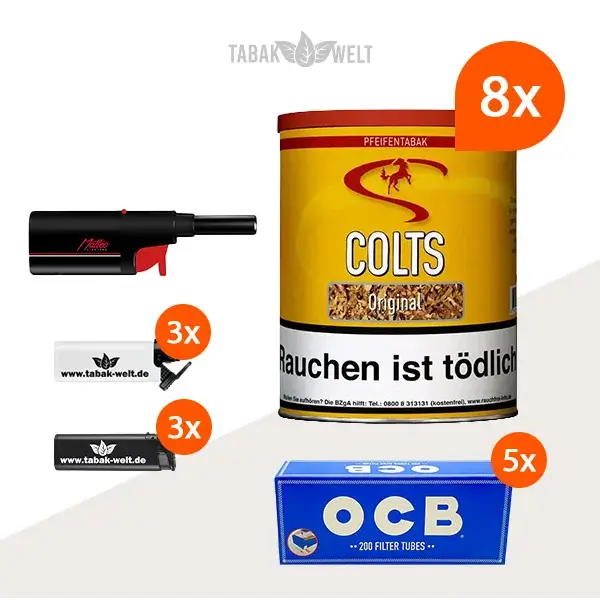 colts-original-pfeifentabak-8x-dose-mit-ocb-huelsen