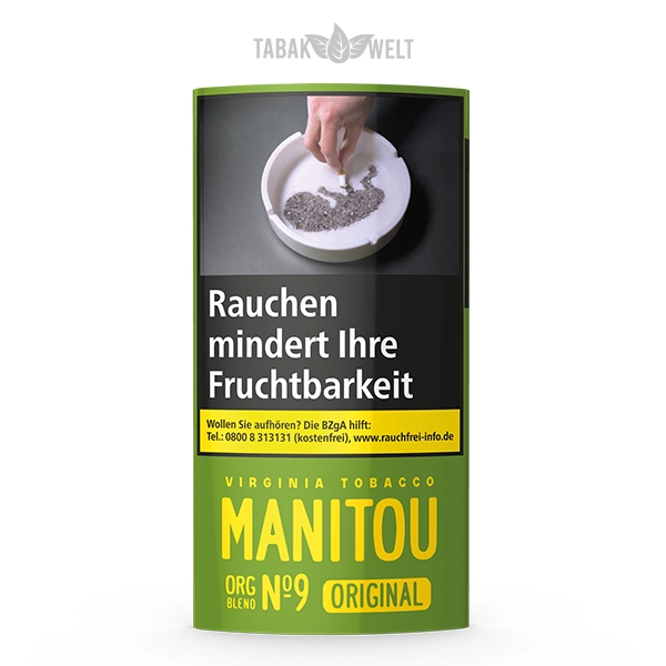 manitou green tobacco Gold Additive Free - Virginia Sky Blue - RYO Manitou Additive Free Handrolling Tobacco