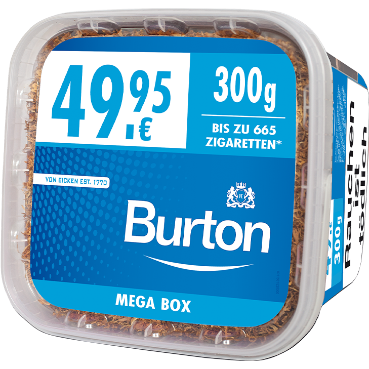 Burton Blue Mega Box Volumentabak 300g