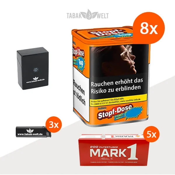 fargo-volumentabak-8x-stopf-dose-klein-mit-1000-king-size-huelsen-und-etui