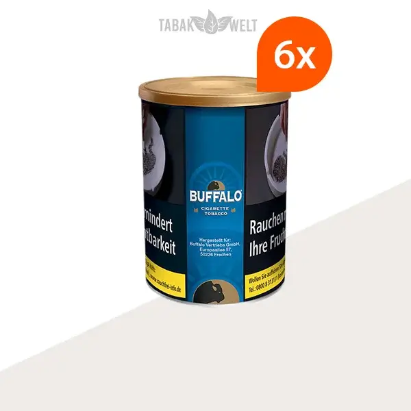 Buffalo Blau Feinschnitttabak 6x Dose Buffalo Blau Feinschnitttabak 6x Dose
