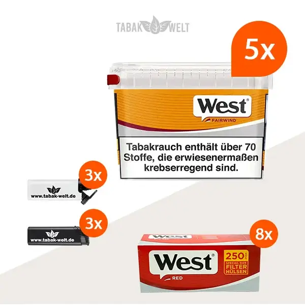 west-yellow-volumentabak-5x-mega-box-mit-2000-special-size-huelsen