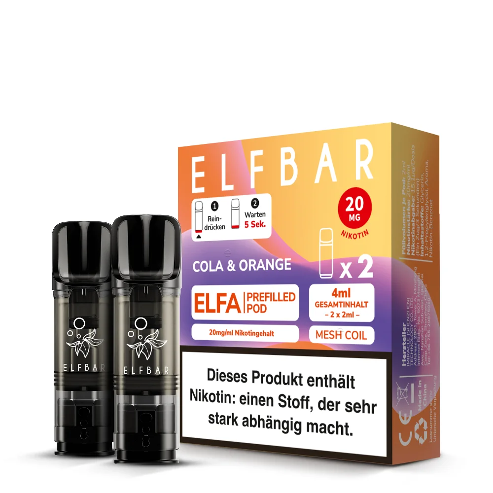 Elfbar Elfa Cola Orange Pod für E-Zigarette