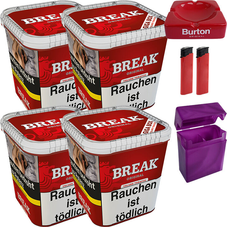 Break Original 4 x 215g mit Aschenbecher