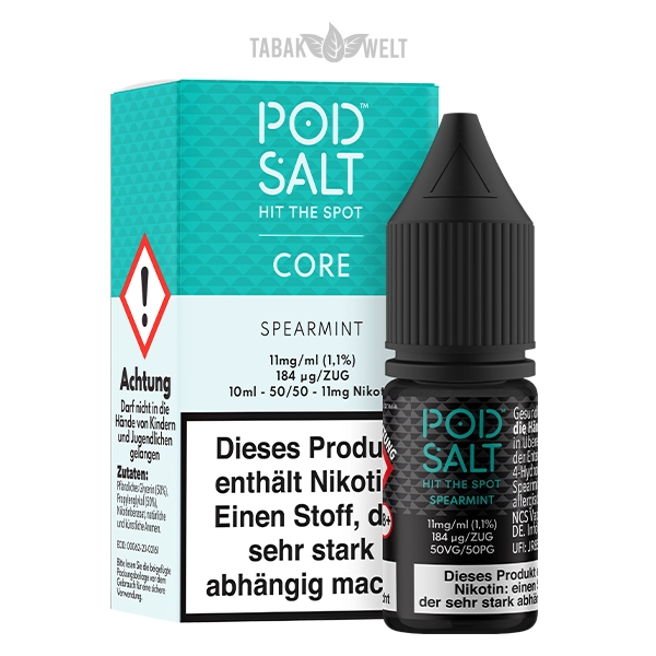 Pod Salt Core E-Liquid Spearmint 10 ml 11 mg/ml