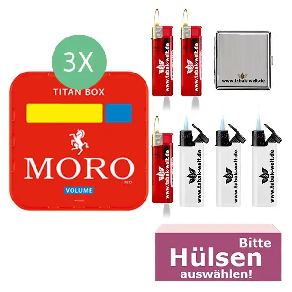 3 x Moro Titan Box mit Etui 