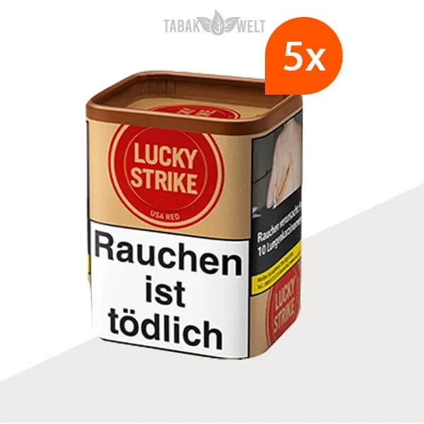 lucky-strike-red-feinschnitt-tabak-5x-dose