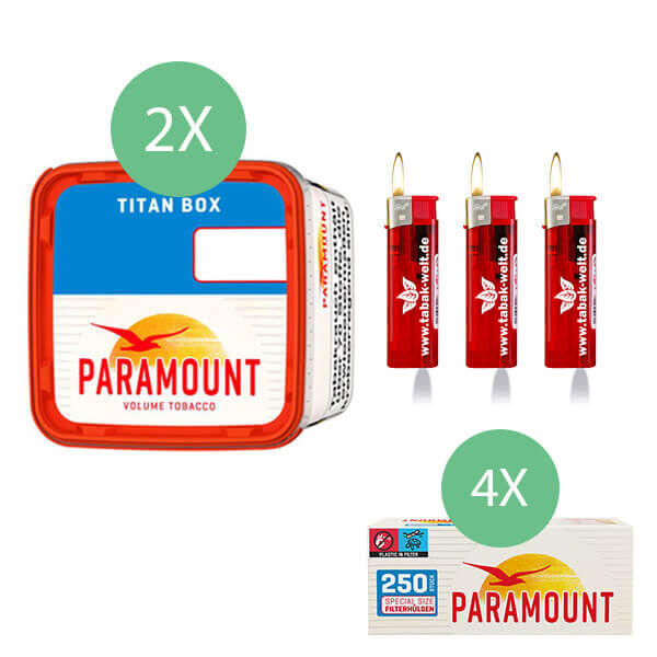 2 x Paramount Titan Box mit 1000 Paramount Hülsen