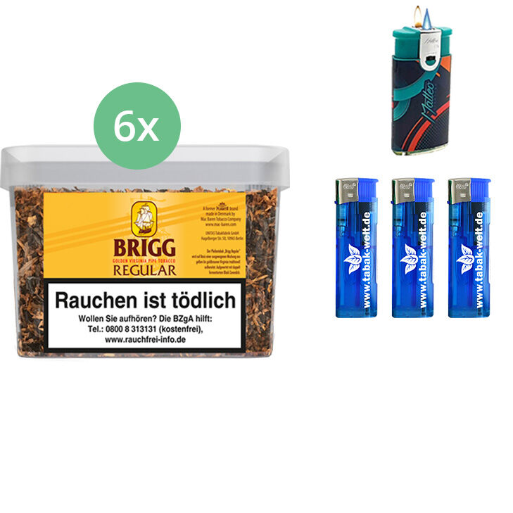 Brigg Regular 4 x Eimer mit Feuerzeugen