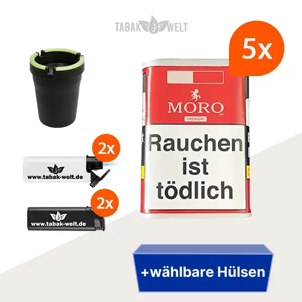 moro-red-feinschnitt-tabak-5x-dose-mit-waehlbaren-huelsen